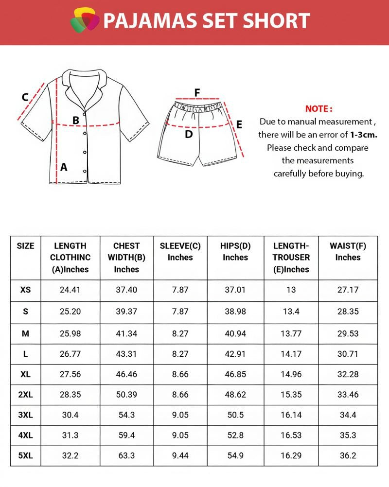 Orange Spritz Citrus Cocktail Pajama Set Summer Loungewear