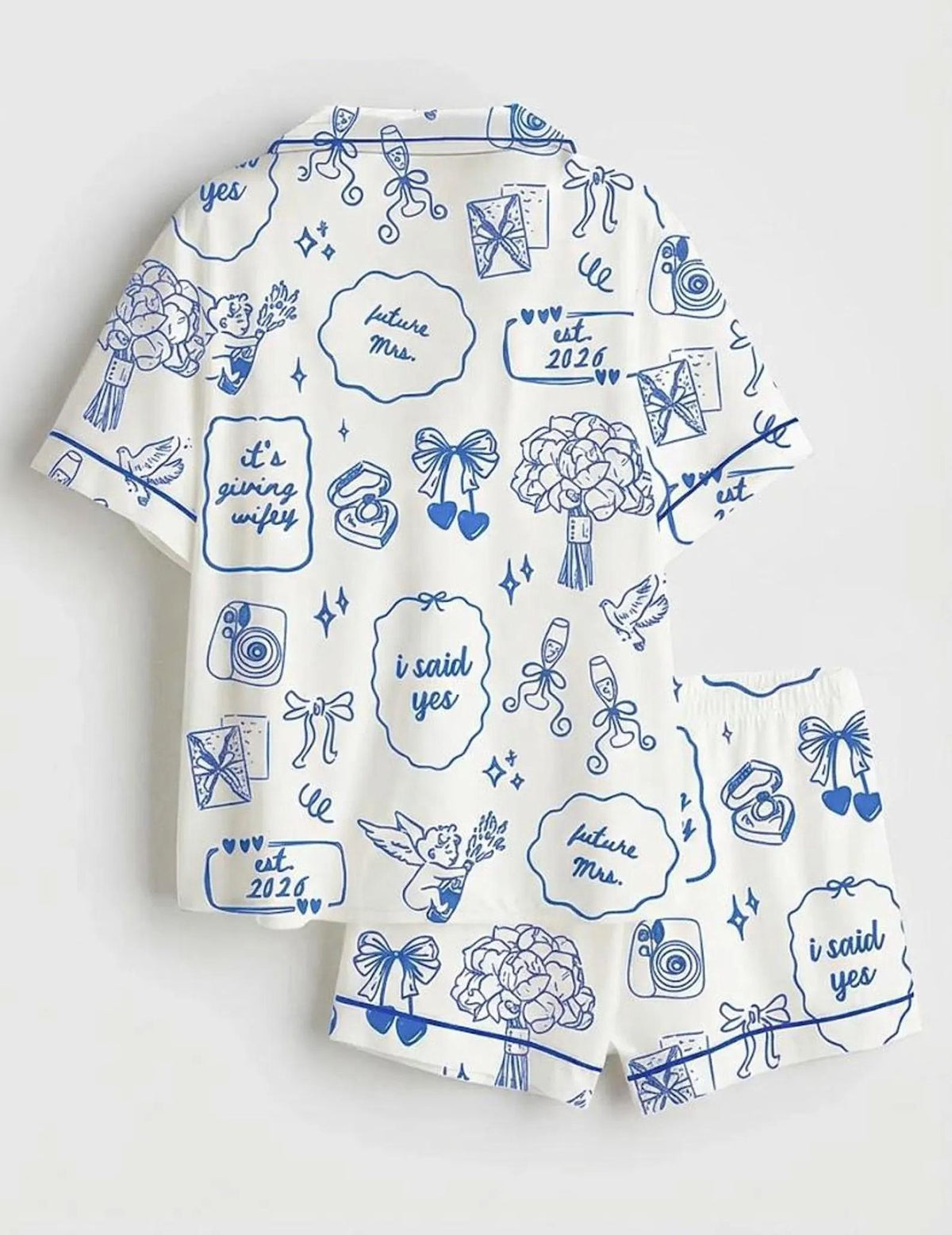 2026 Future Mrs Pajamas Satin PJ Set Engagement Gift