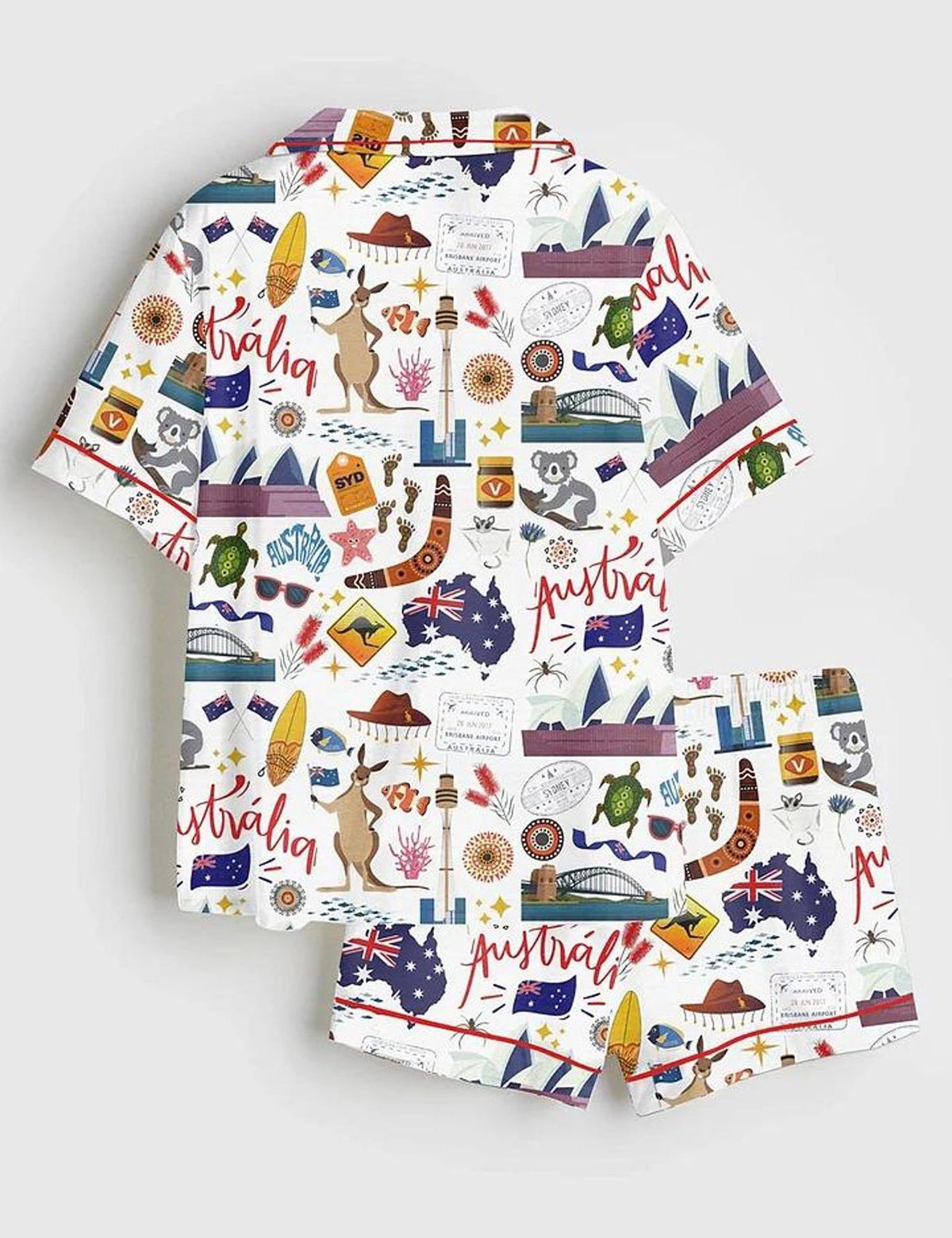 Australia Vacation Pajamas Women Set Sydney Travel PJs Souvenir Gift