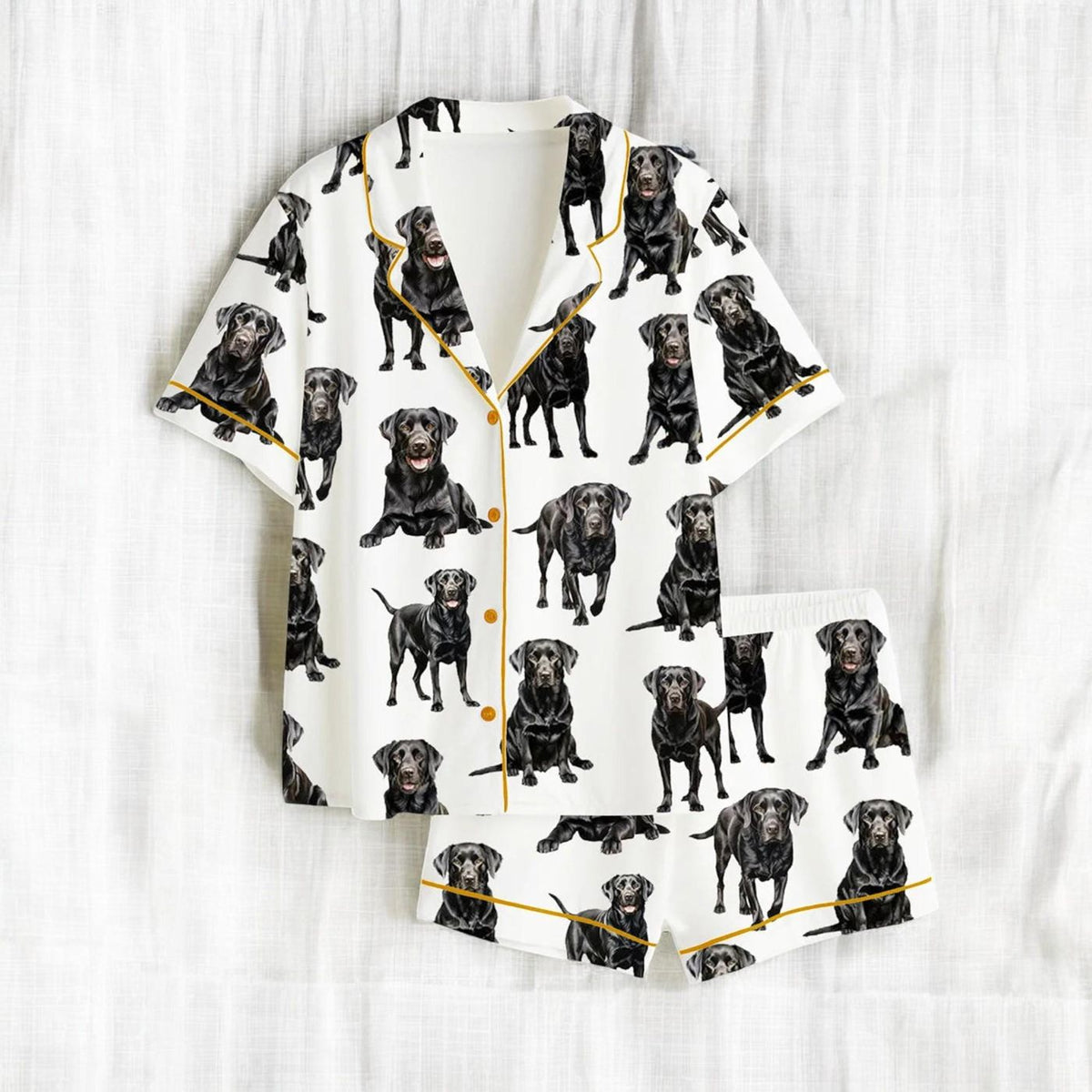 Black Labrador Women s Pajama Set - Cozy Sleepwear for Dog Lovers