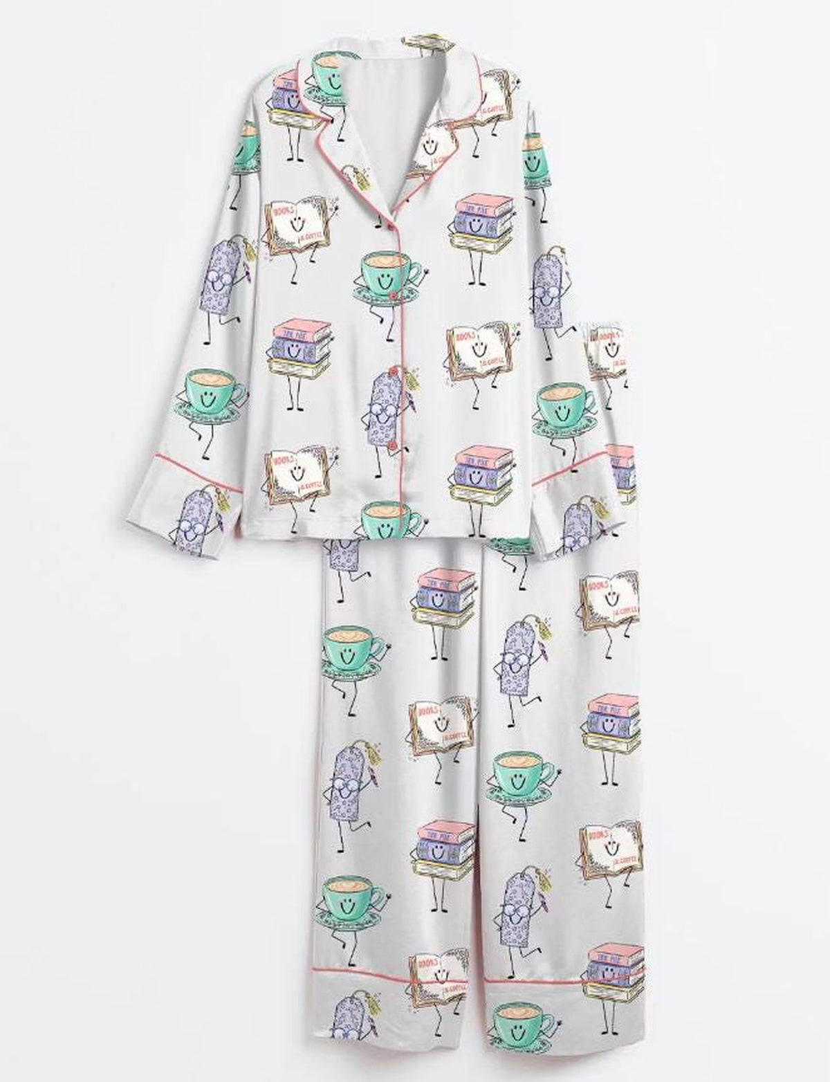 Bookish Pajamas: Coffee and Books Pjs for Book Lovers - Cozy Loungewear Gift