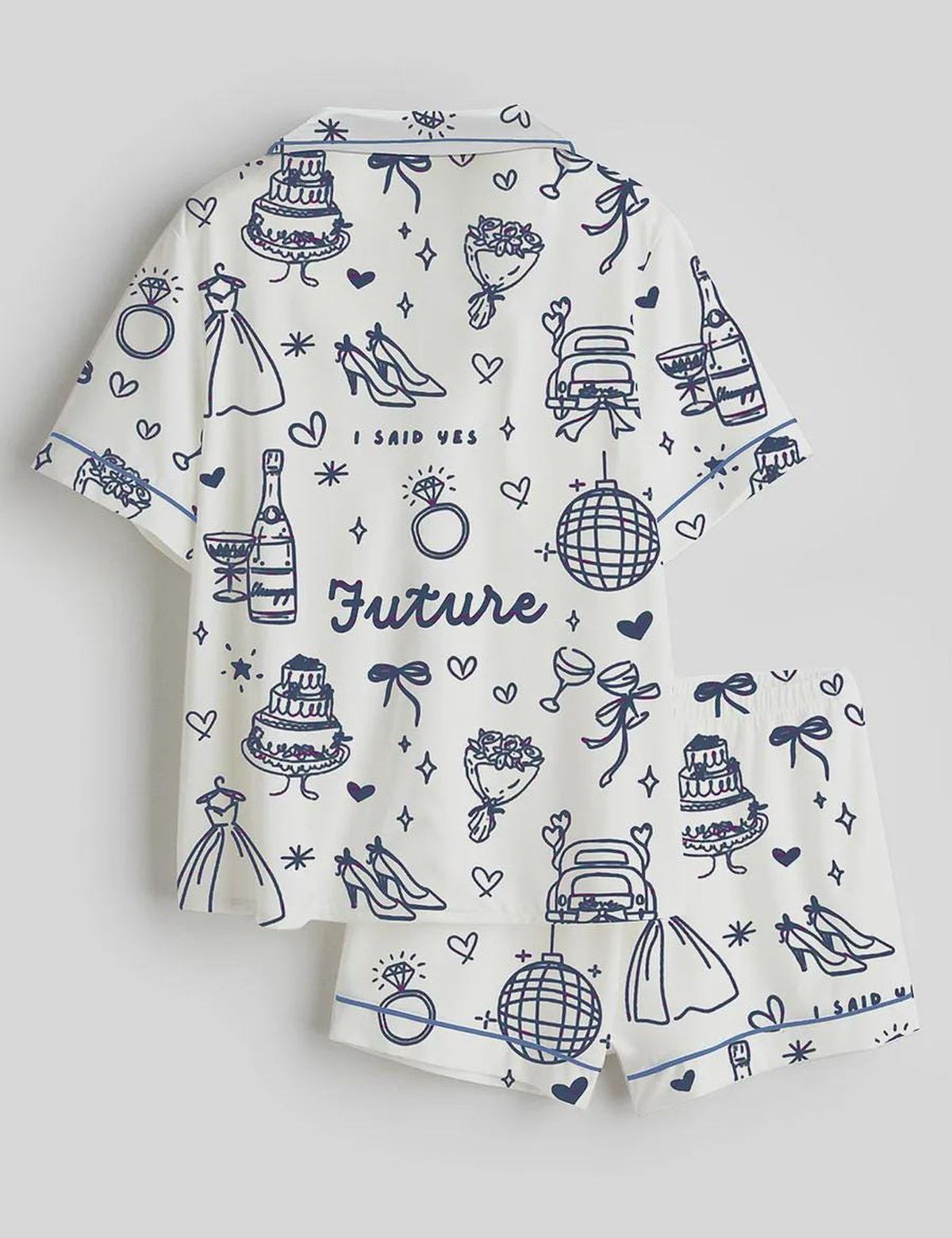 Future Mrs Bridal Pajamas Set - Bachelorette Party Sleepwear & Engagement Gift