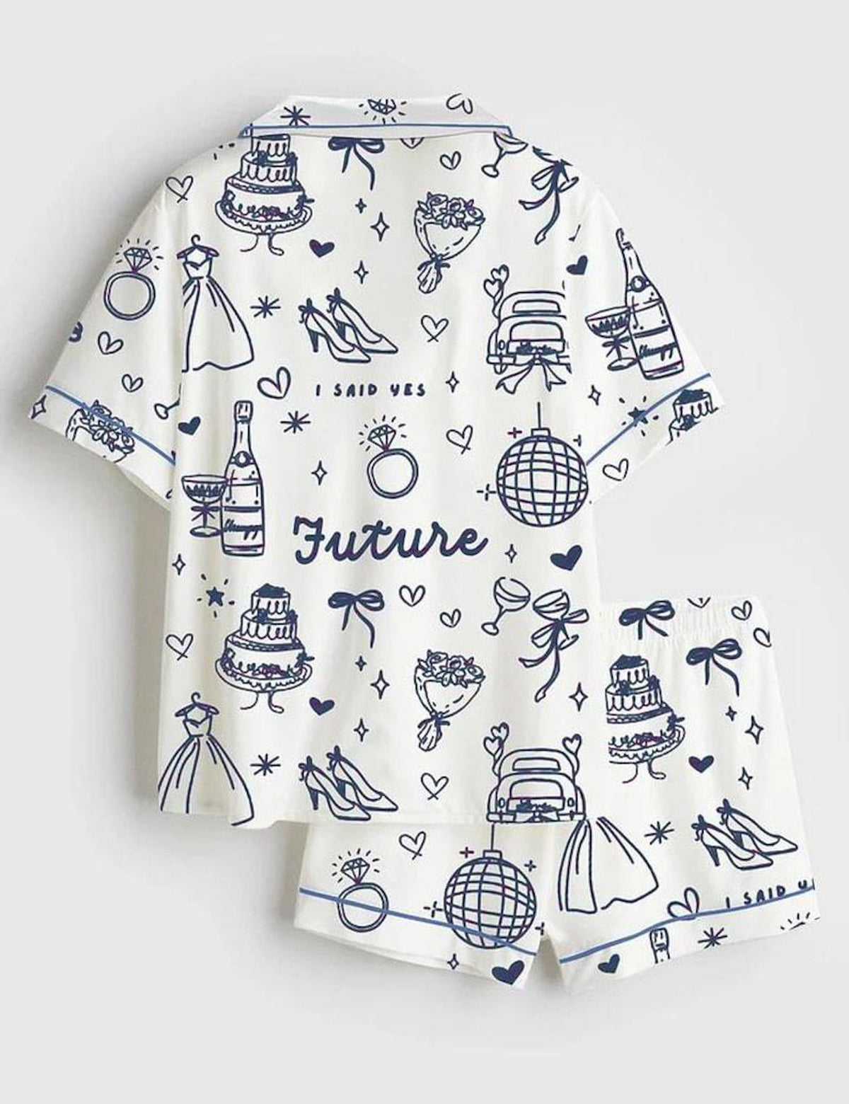 Bride Pajama Set Women Bachelorette Bridal Honeymoon Gift Her