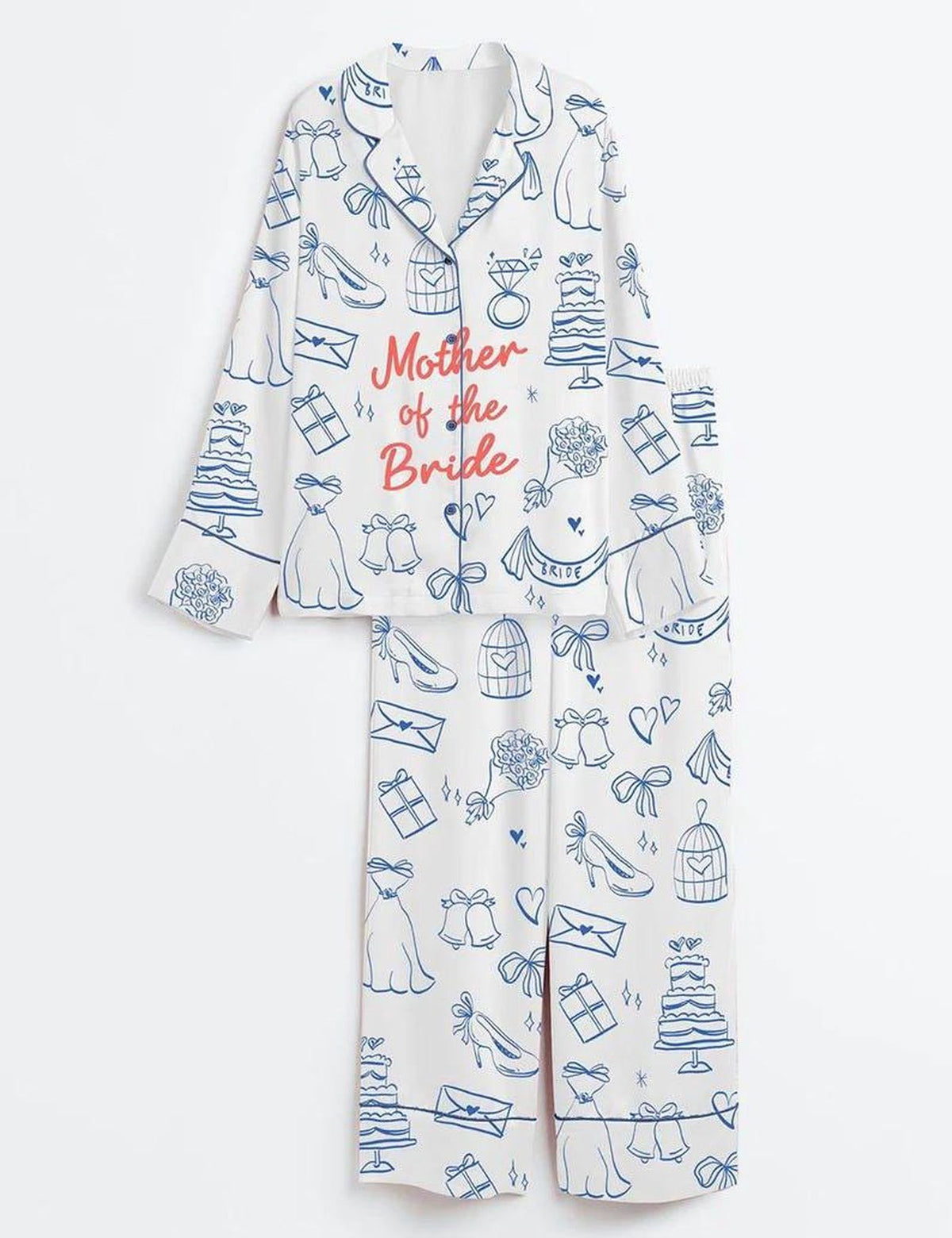 Bride Pajama Set Bridal Shower Wedding Sleepwear Gift