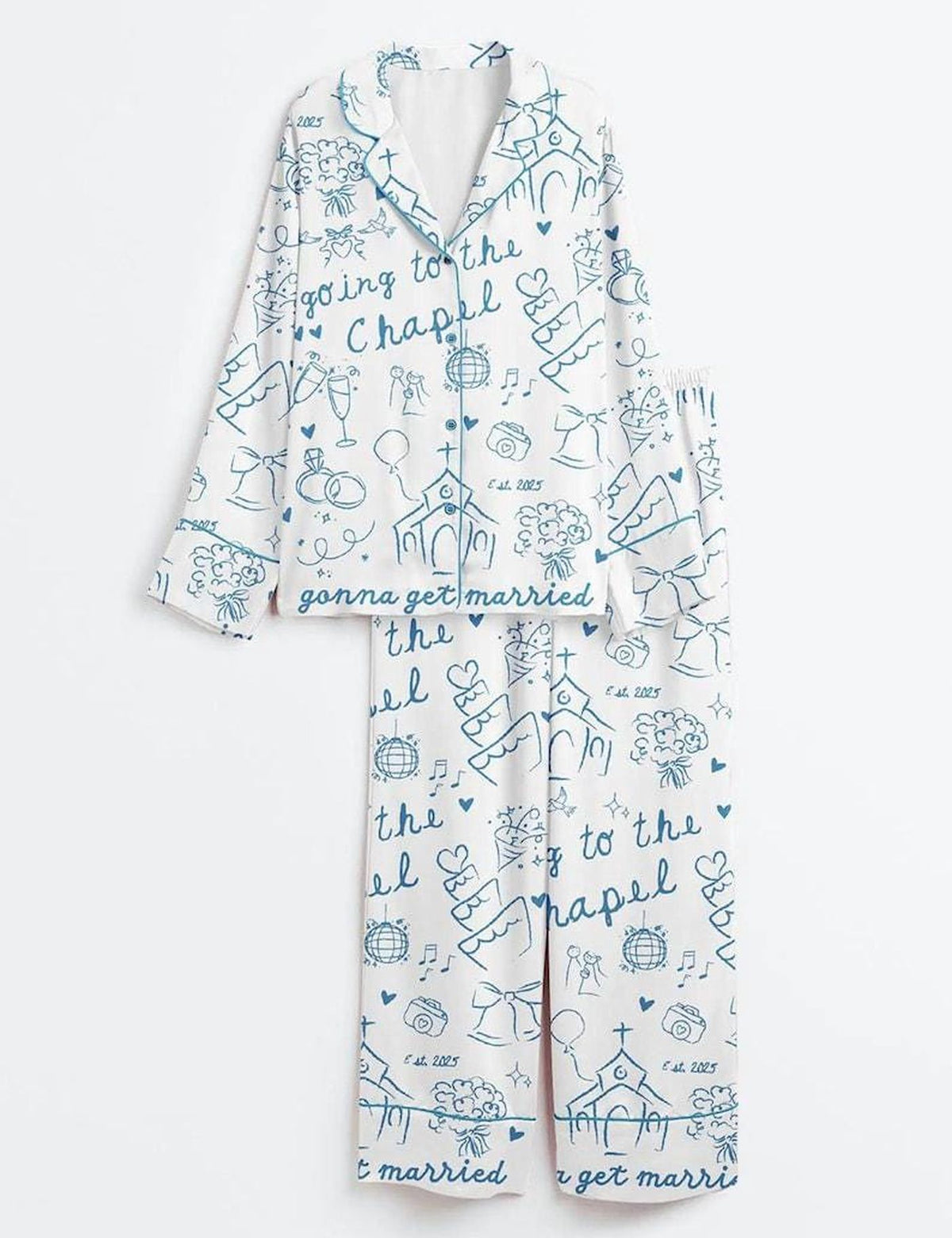 Bride To Be Pajama Set Wedding Bridal Shower Bachelorette Sleepwear Women