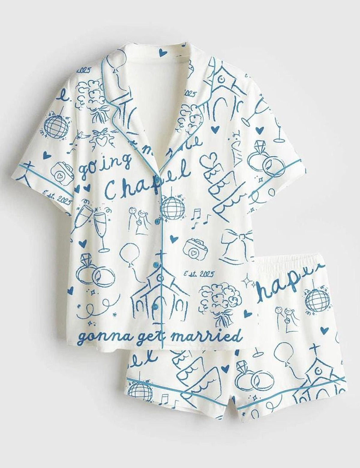 Bride To Be Pajama Set Wedding Bridal Shower Bachelorette Sleepwear Women