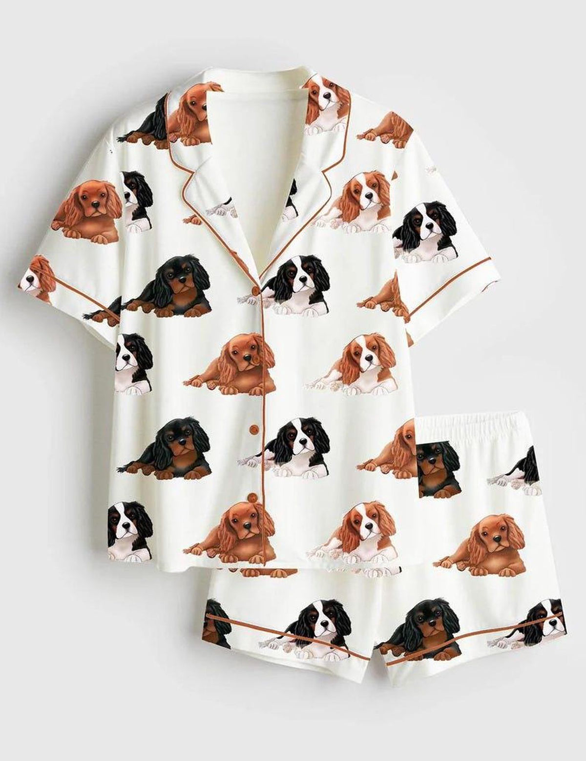 Cavalier King Charles Dog Pajamas Women Set Gift