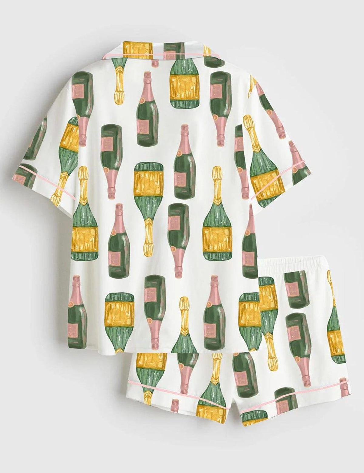 Champagne Bottle Pajama Set Women s Celebration Sleepwear