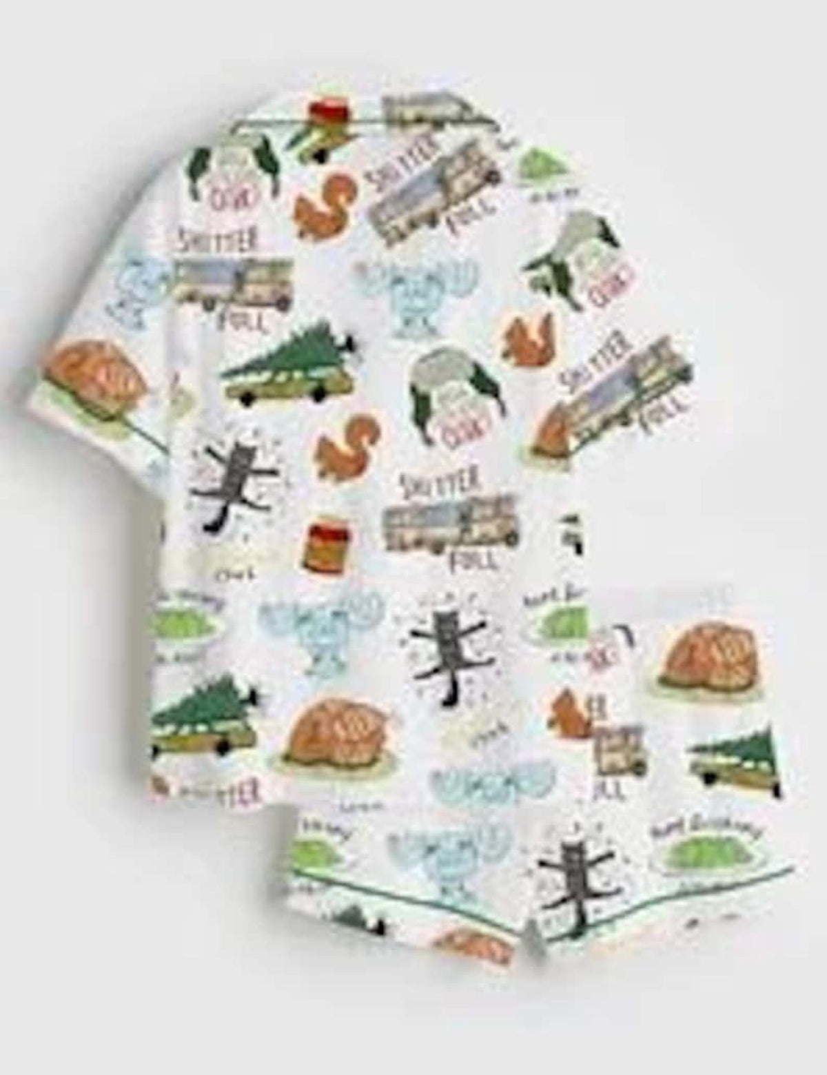 Christmas Vacation Cousin Eddie Clark Griswold Pajama Set Women Sleepwear