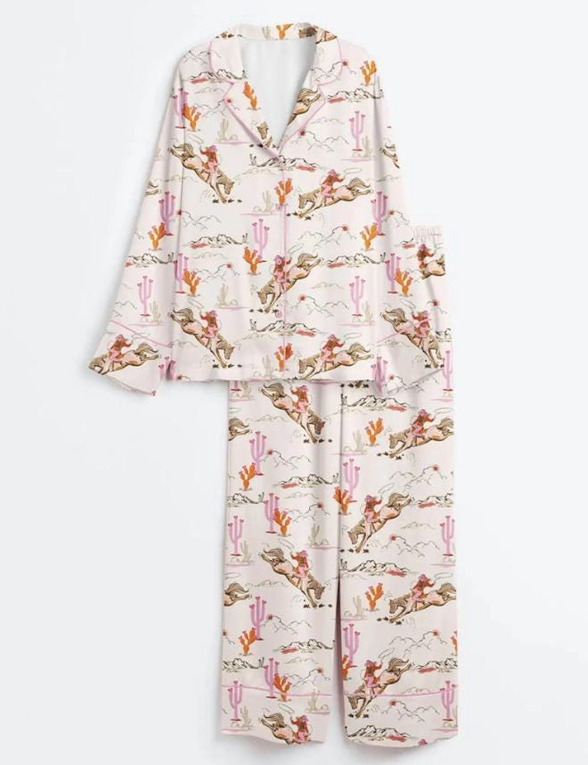 Western Cowboy Pajama Set: Unique Sleepwear for Women
