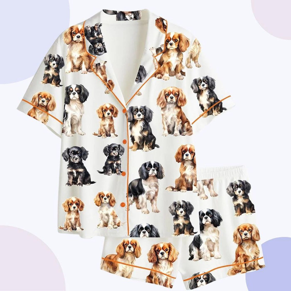 Personalized Cavalier King Charles Spaniel Pajamas: Custom Dog Lover Loungewear