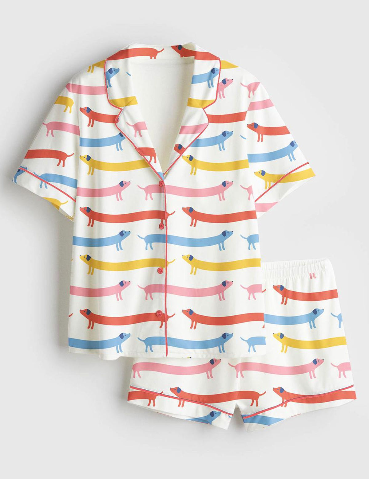 Dachshund Women s Pajama Set Dog Lover Satin Sleepwear