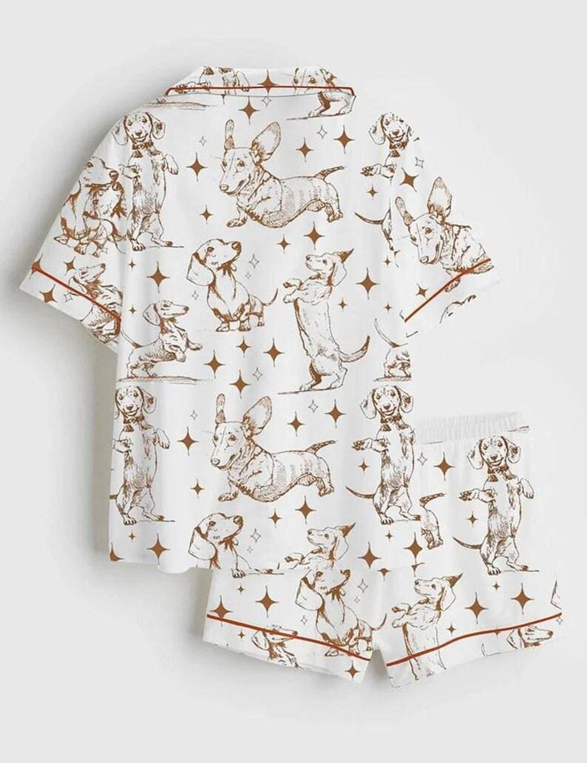 Dachshund Women s Pajama Set Wiener Dog Print Sleepwear Gift