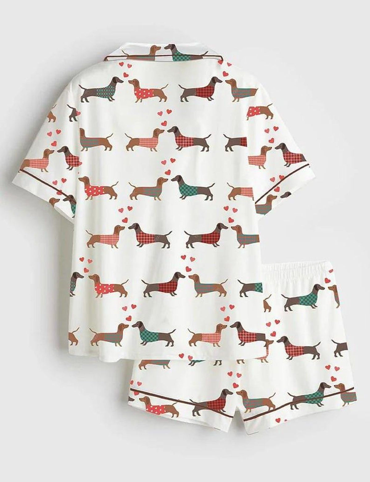 Dachshund Women s Pajama Set Wiener Dog Sleepwear