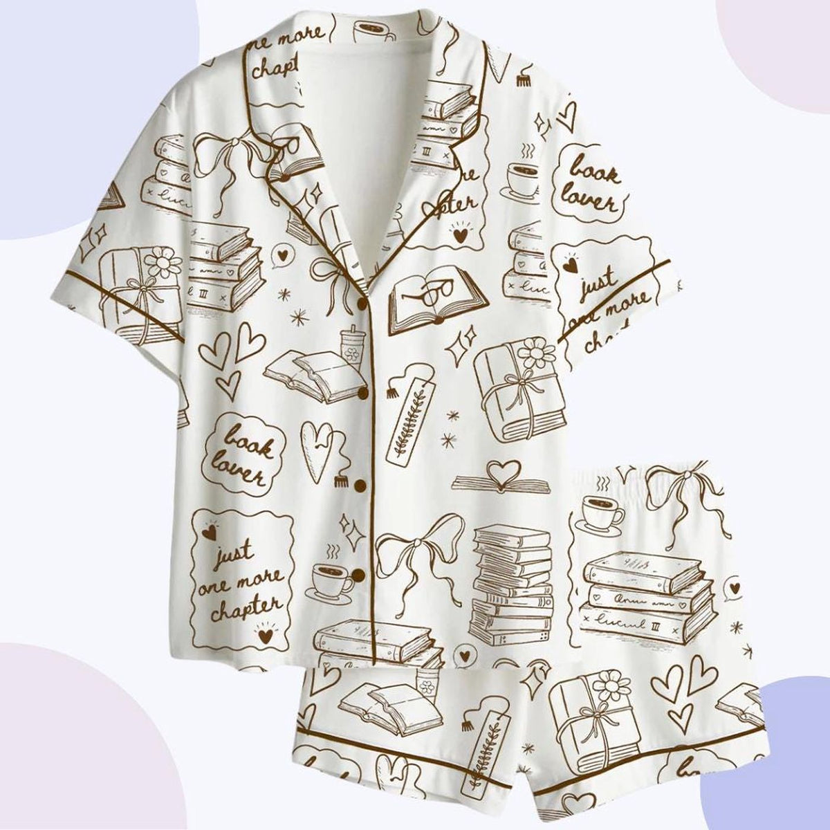 Dark Academia Pajama Set: Book Lover s Reading Sleepwear Gift