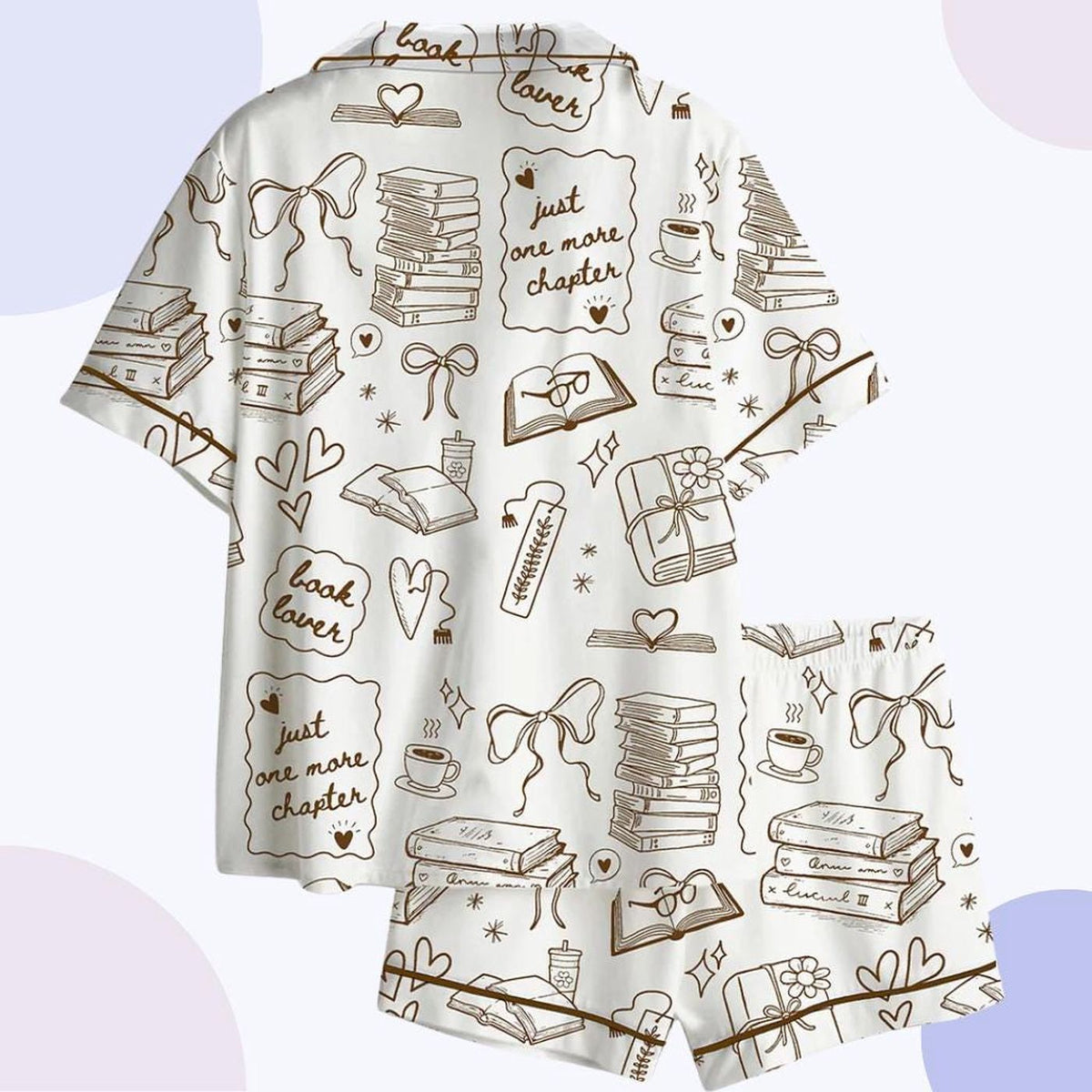 Dark Academia Pajama Set: Book Lover s Reading Sleepwear Gift