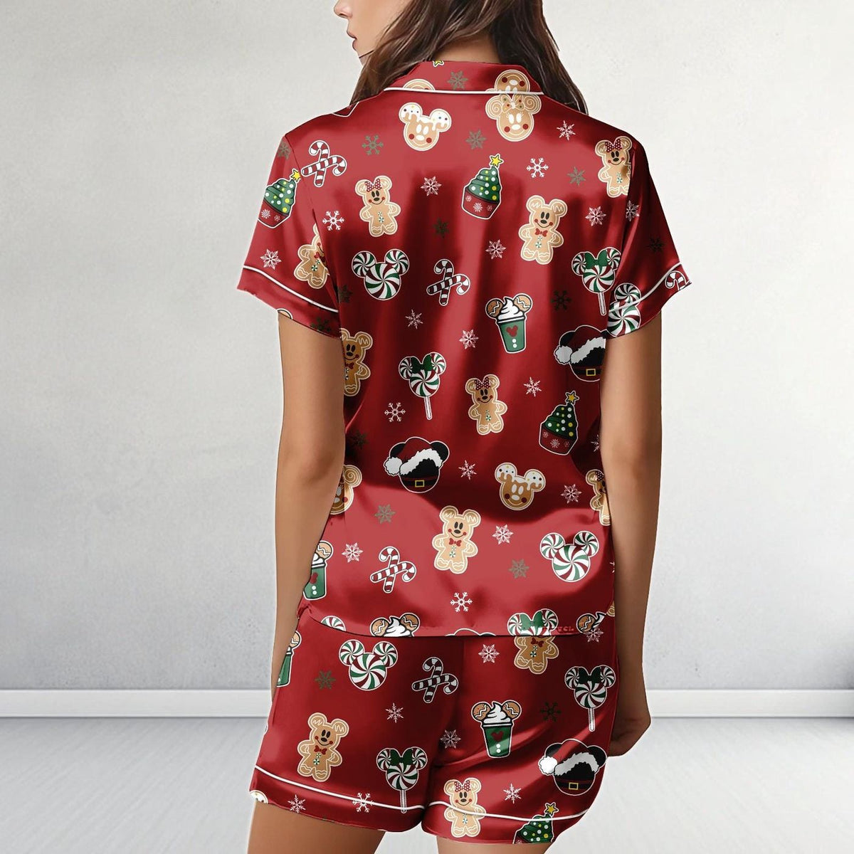 Disney Christmas Gingerbread Friends Pajama Set Kids Holiday Sleepwear