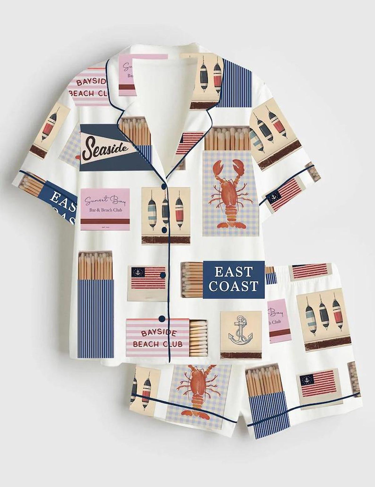 East Coast Beach Club Women s Pajama Set
