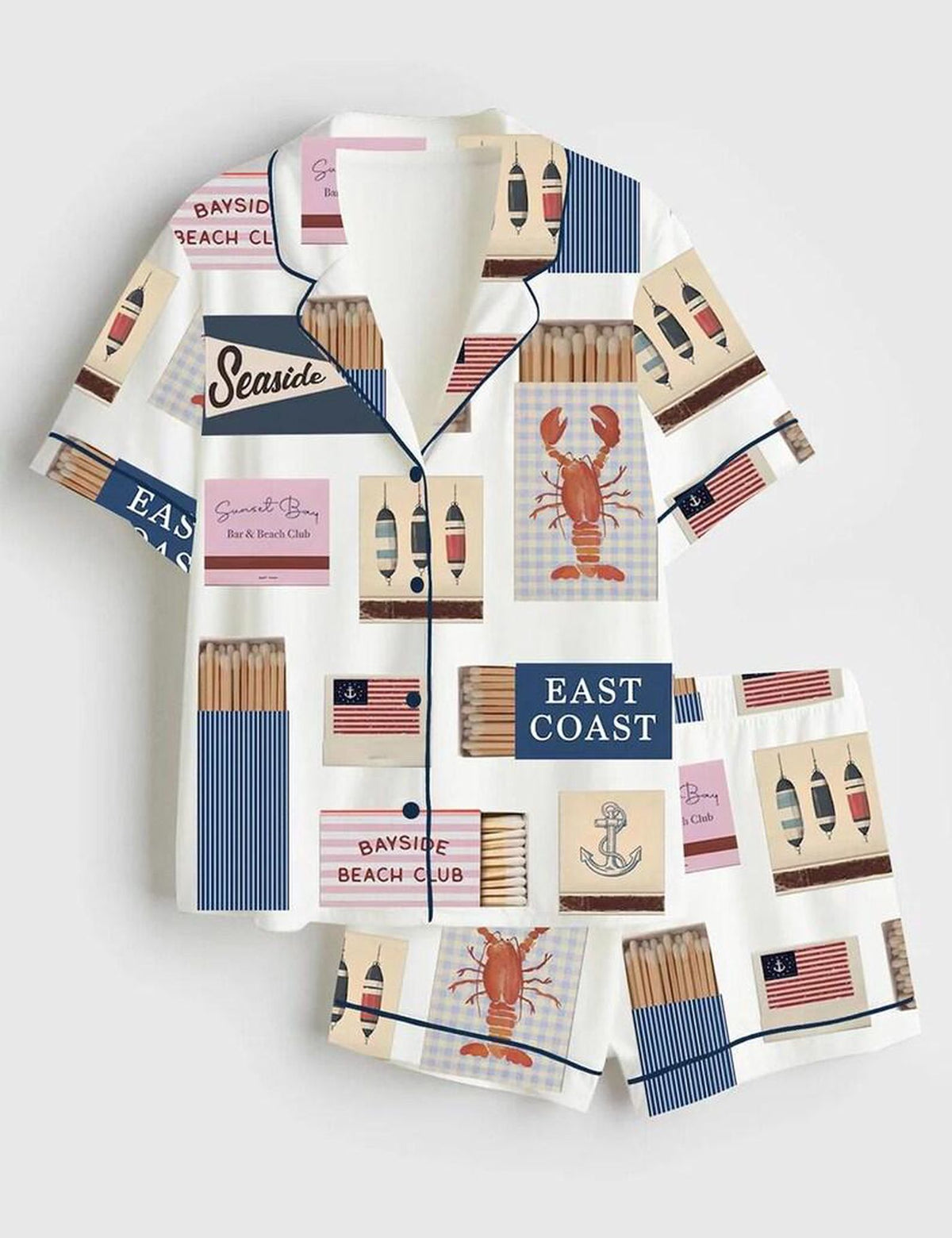 East Coast Beach Club Women s Pajama Set