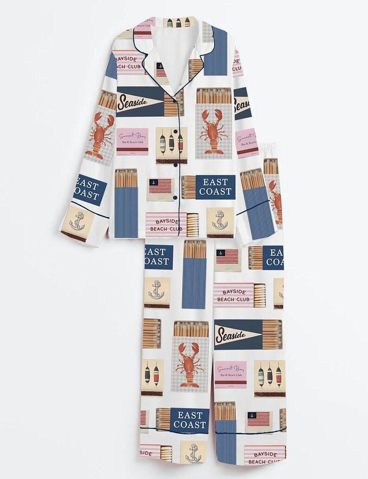 East Coast Beach Club Women s Pajama Set