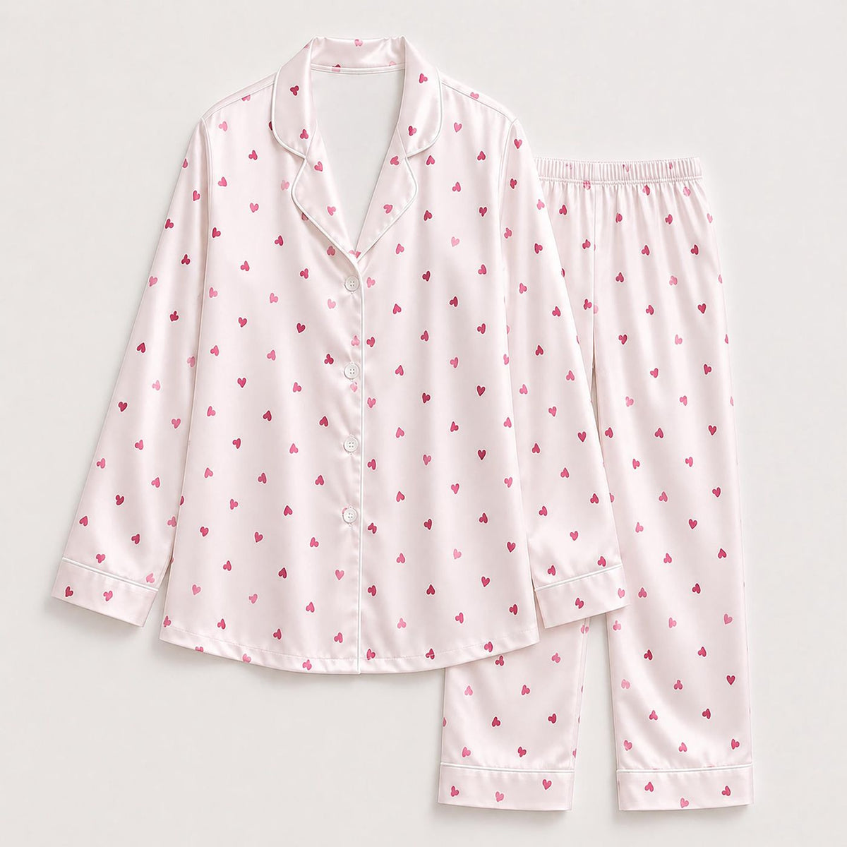 Elegant Flower Pattern Sleepwear Set - Ultimate Comfort in Relaxed Fit Silhouette Style