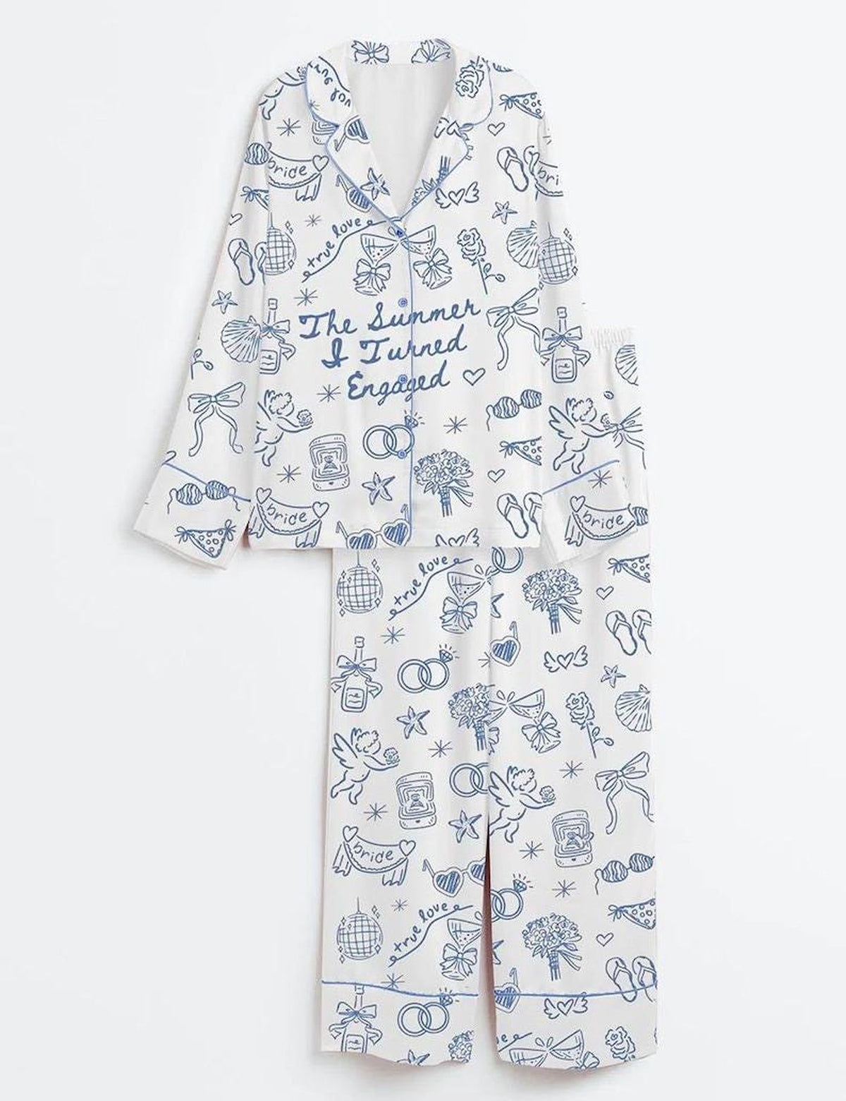 Engaged Bride To Be Pajama Set Women Summer Wedding Planning Future Mrs PJs