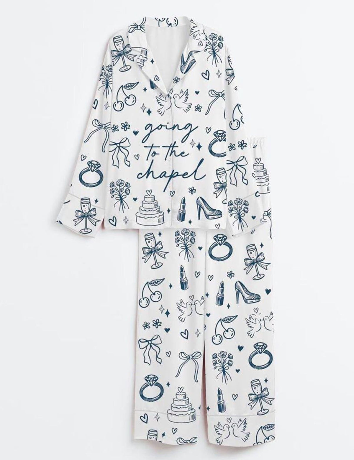 Bride To Be Pajama Set Wedding Morning Bachelorette Sleepwear