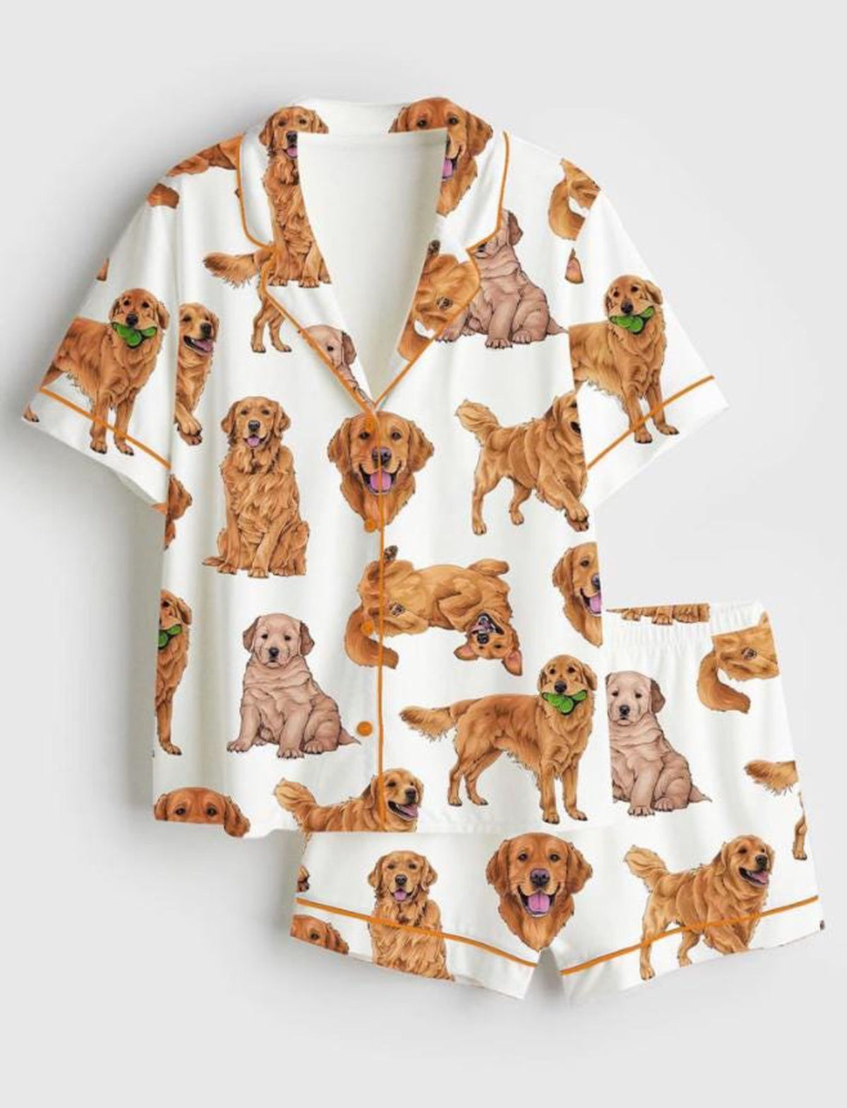 Golden Retriever Pajamas Set: Perfect Dog Mom Gift for Pet Lovers