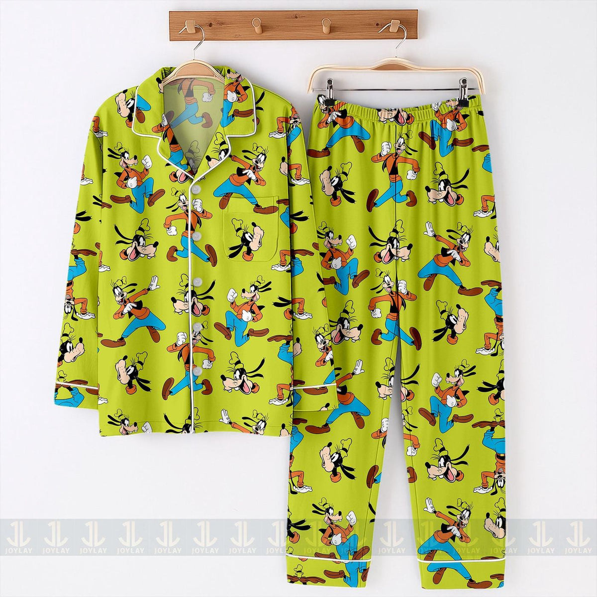 Goofy Emotions Satin Pajamas Unisex Long Sleeve Short Styles