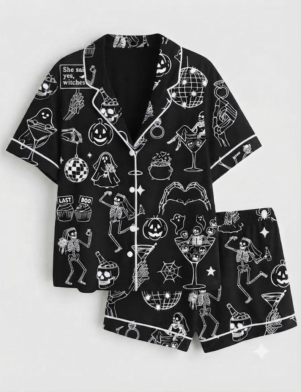 Spooky Bride Parties: Halloween Bachelorette Pajamas - Perfect Bridal Shower Gift