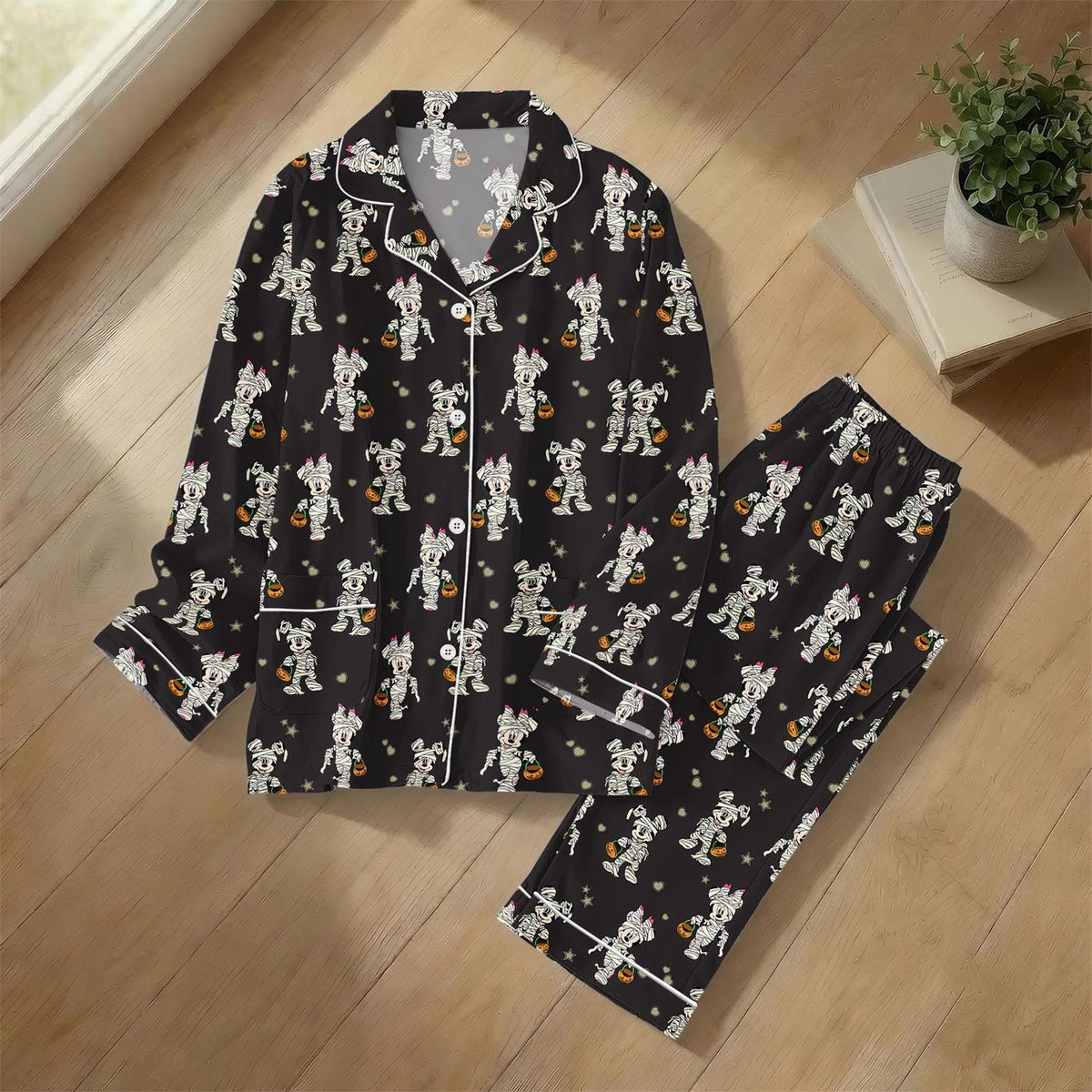 Halloween Mickey Mouse Pajamas Disney Mummy Sleepwear Gift Her