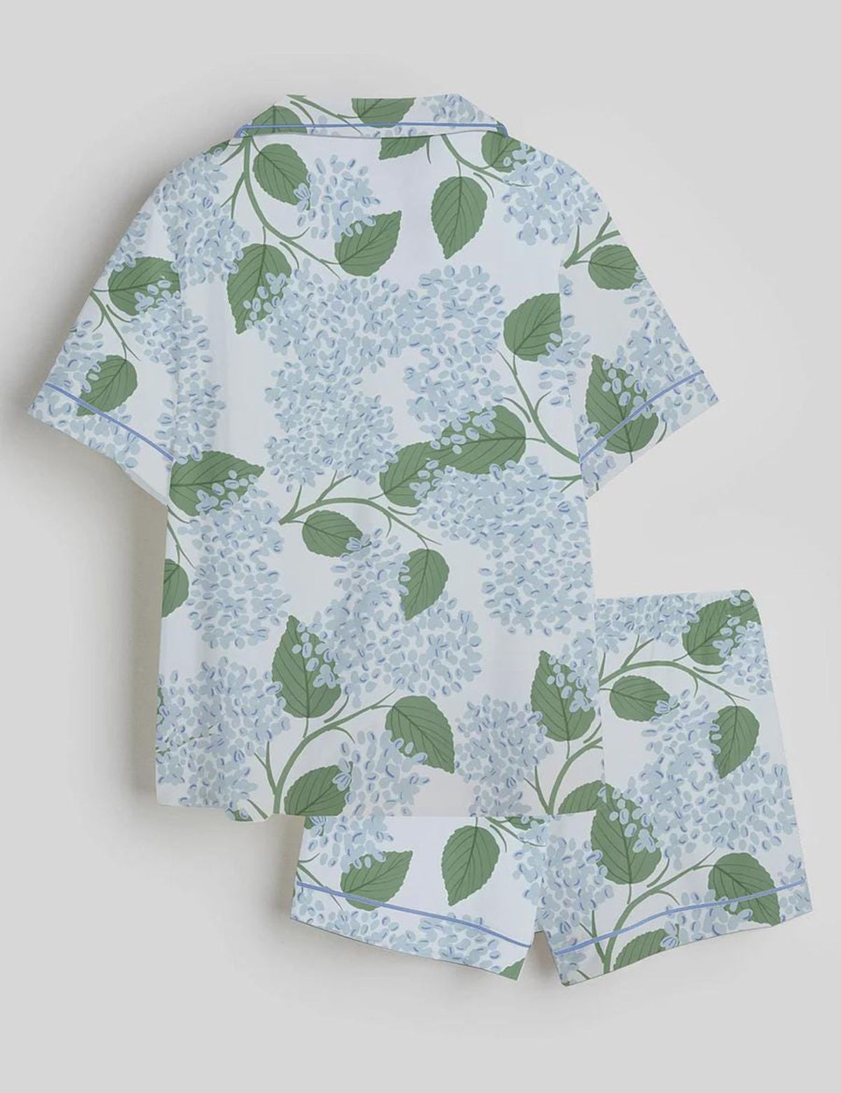 Hydrangea Pajamas Set: Floral Loungewear for Her - Perfect Birthday or Bridal Party Gift