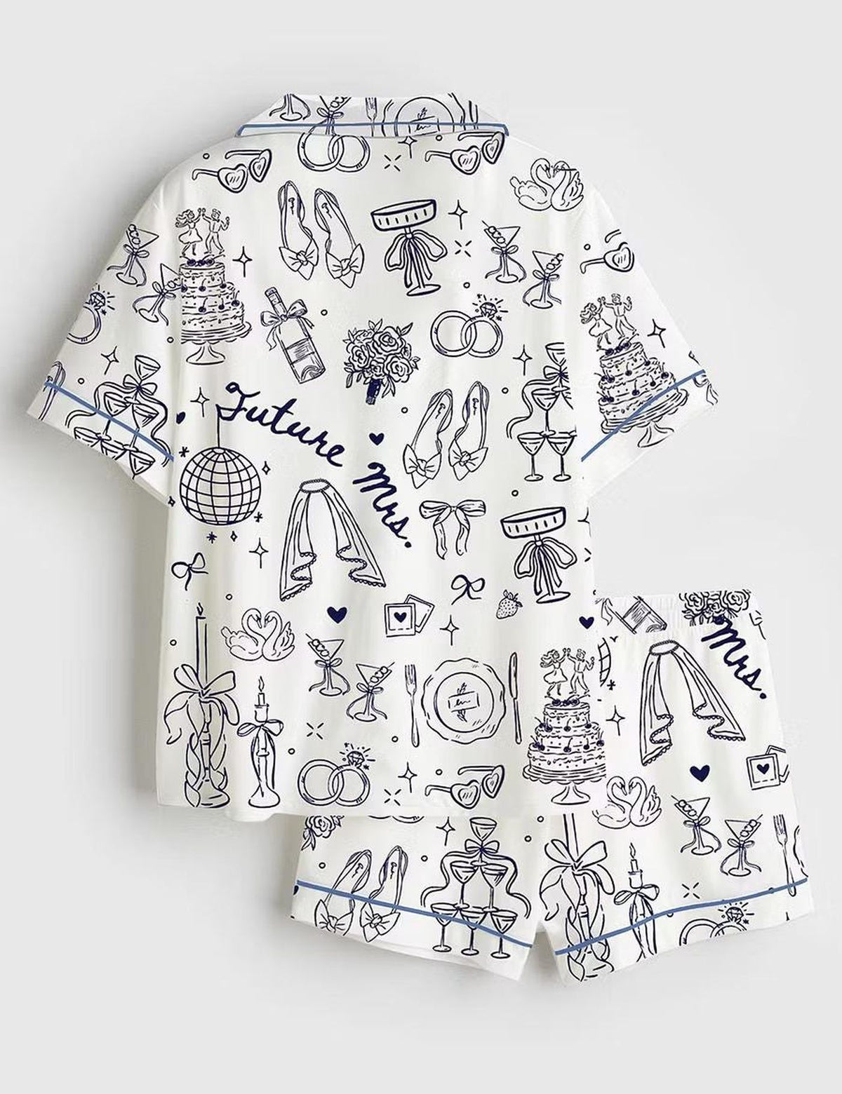 Future Mrs Bride to Be Satin PJs - Bachelorette Party Lounge Gift