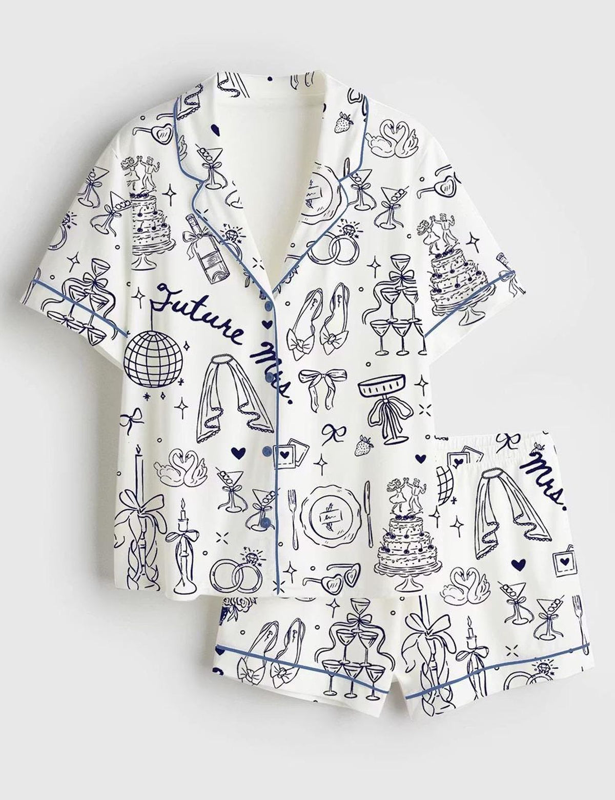 Future Mrs Bride to Be Satin PJs - Bachelorette Party Lounge Gift