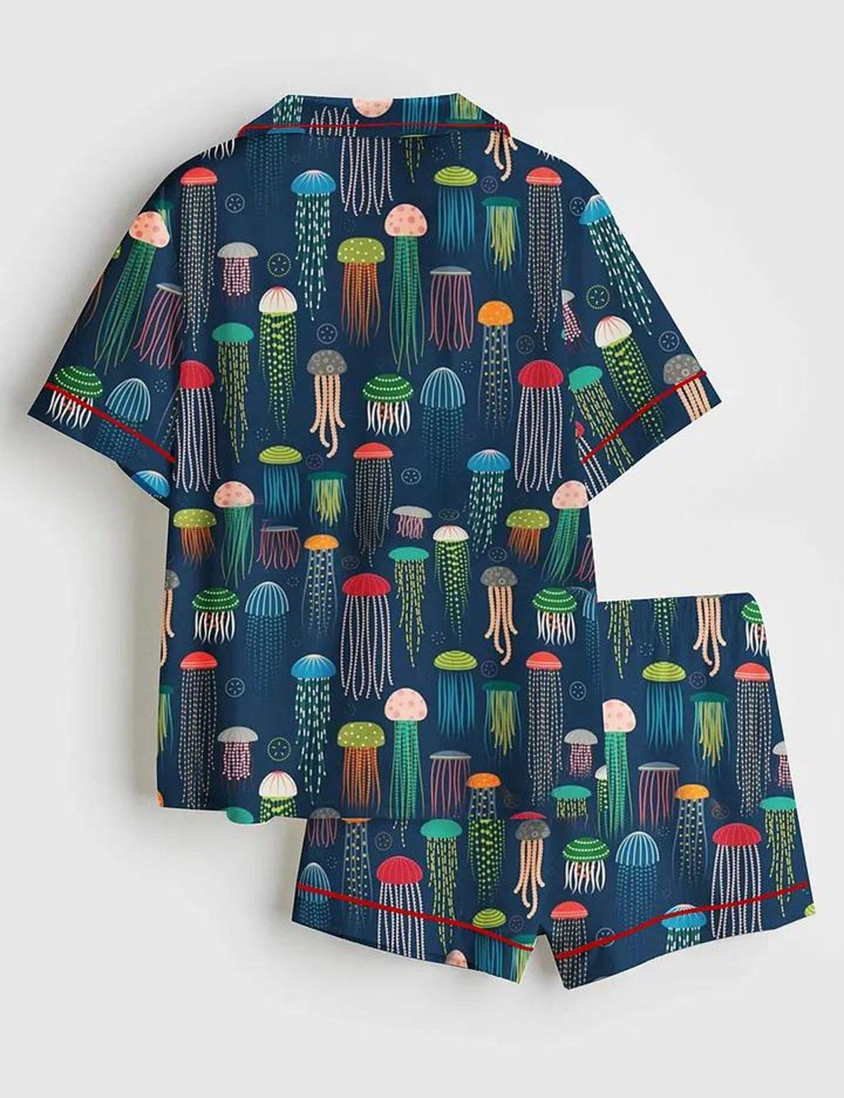 Jellyfish Pajamas Set Women Ocean Sea Life Sleepwear