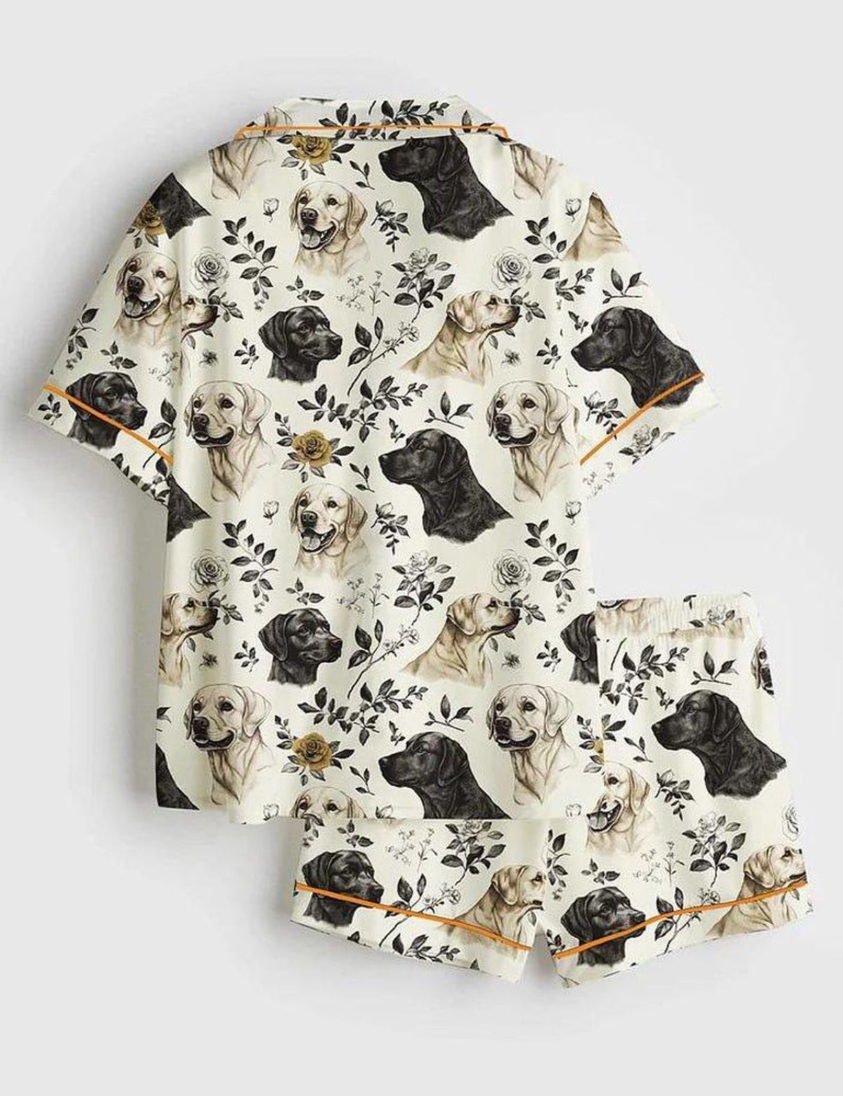 Labrador Retriever Floral Pajama Set Women Dog Lover Sleepwear Gift