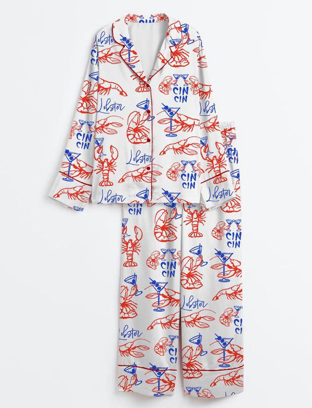 Summer Lobster Pajamas Set - Matching PJ Set for Bachelorette Party & Bridal Shower