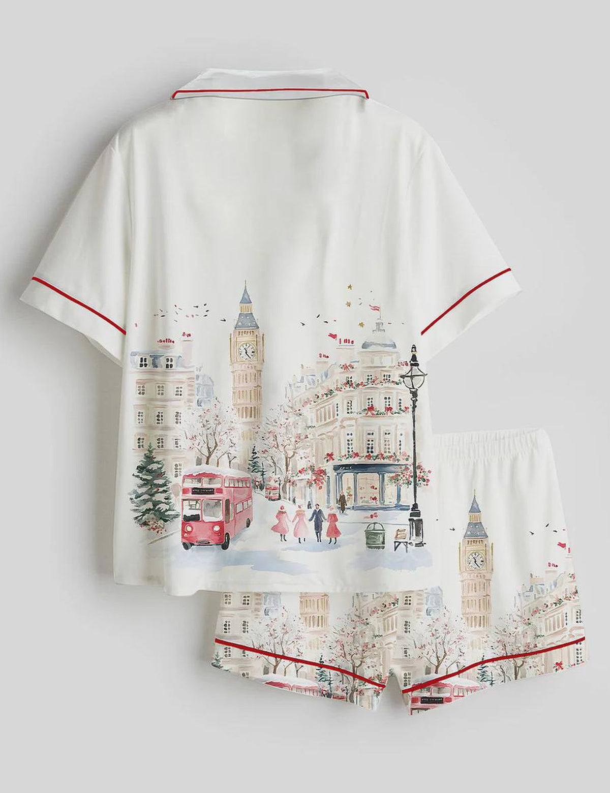 London City Women s Big Ben Red Bus Travel Pajamas
