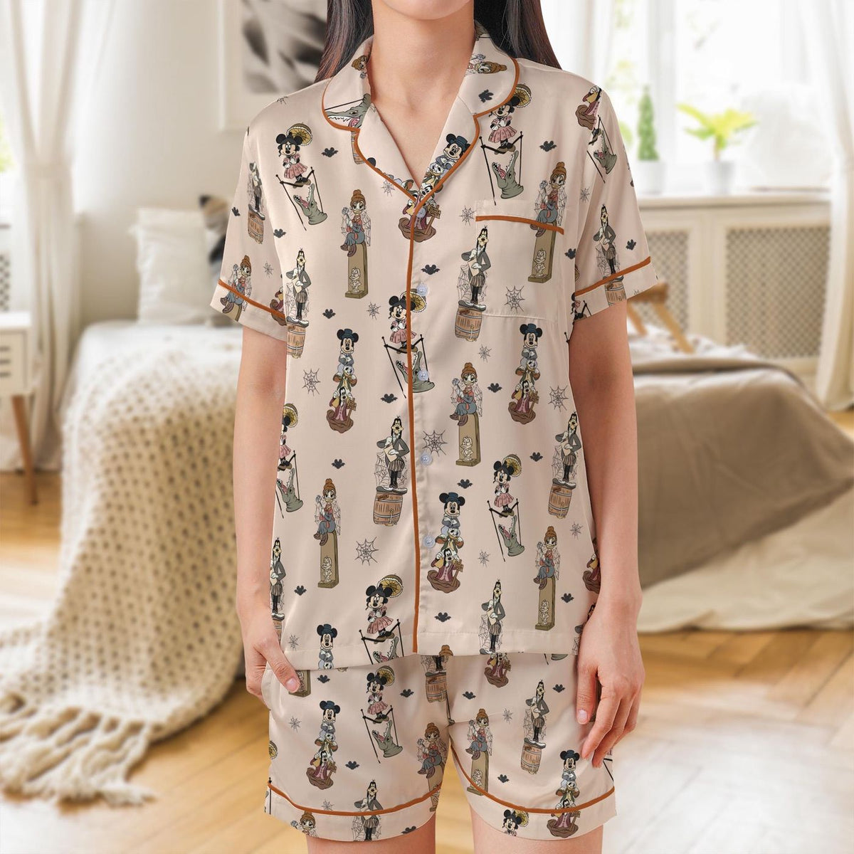 Mickey Haunted Mansion Pajamas Set Kids Halloween Sleepwear