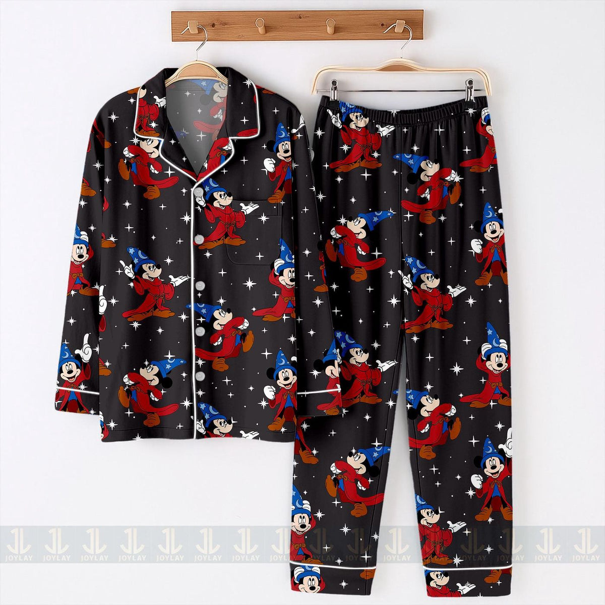 Mouse Fantasia 85th Satin Pajamas Set Unisex Spooky Season Long Short