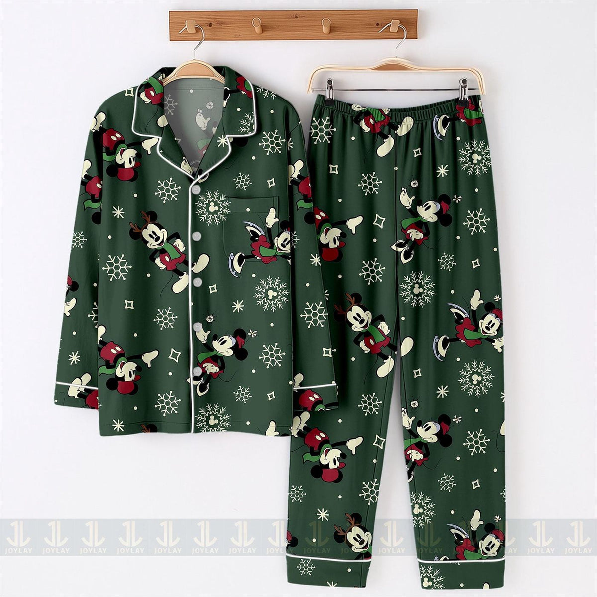 Minnie Mouse Winter Snowflake Pajamas Set Unisex Christmas Shirt