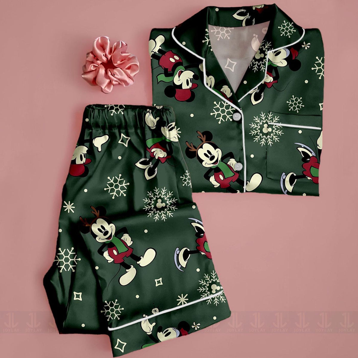 Minnie Mouse Winter Snowflake Pajamas Set Unisex Christmas Shirt