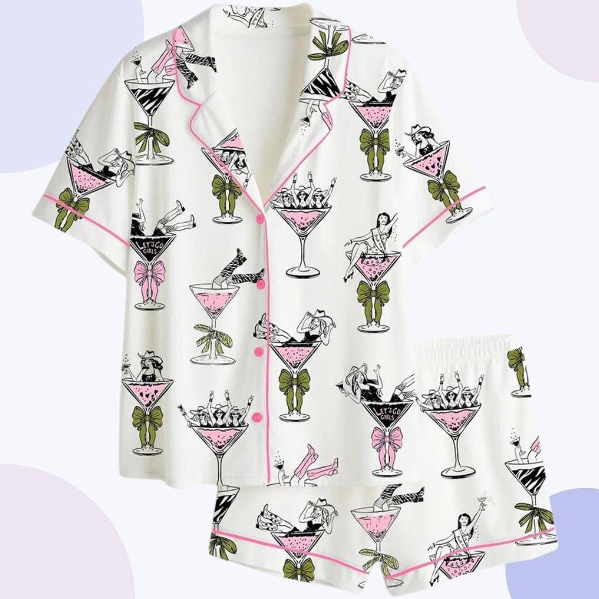 Nashville Cowgirl Bachelorette Martini Bride Pajamas - Stylish Sleepwear