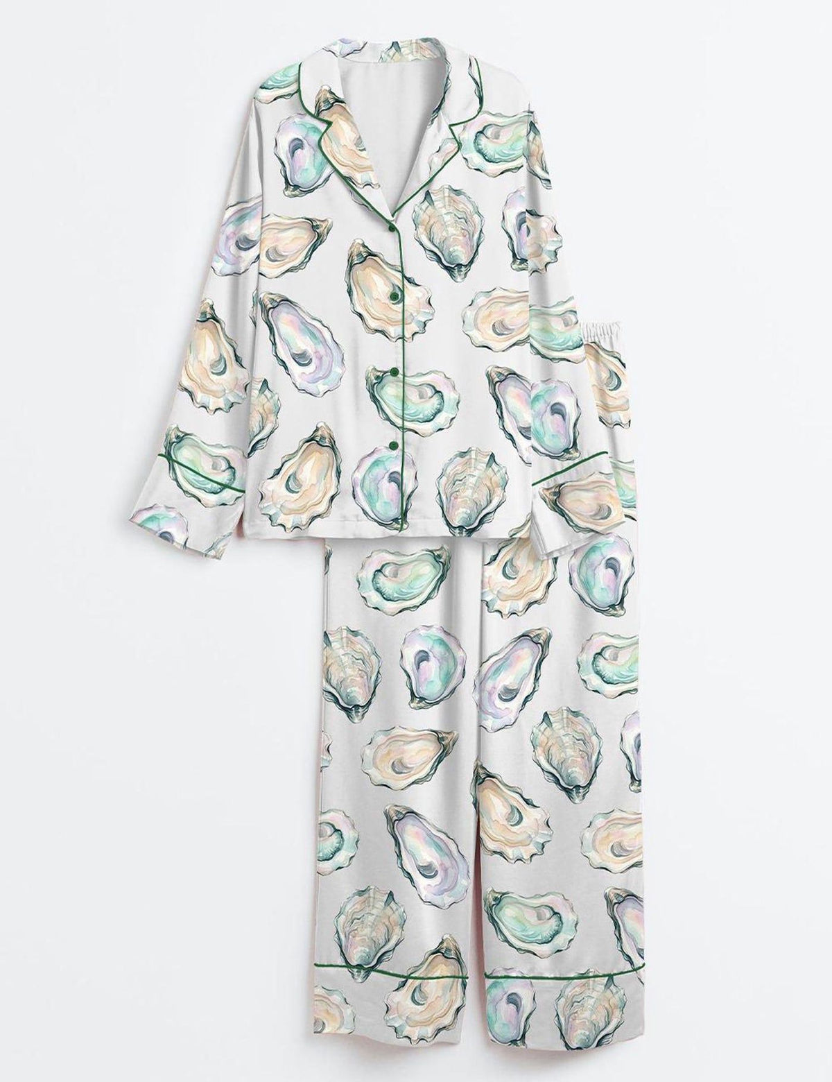 Oyster Shell Sleepwear Coastal Pajama Set Women