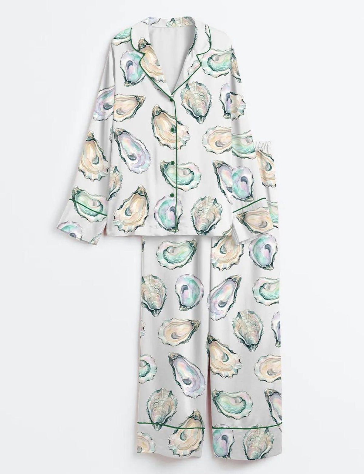 Oyster Shell Sleepwear Coastal Pajama Set Women