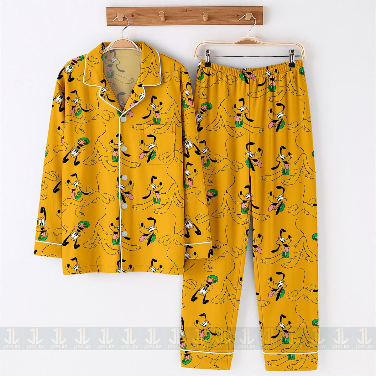 Pluto Emotions Satin Pajamas Unisex Long Sleeve Short Styles