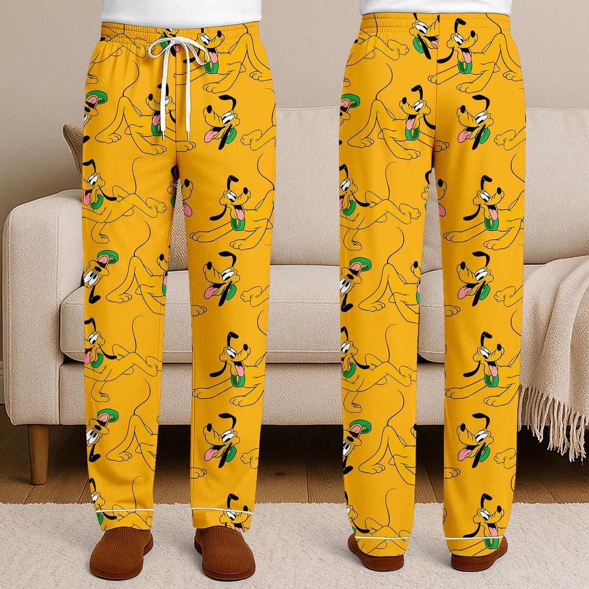 Pluto Emotions Satin Pajamas Unisex Long Sleeve Short Styles