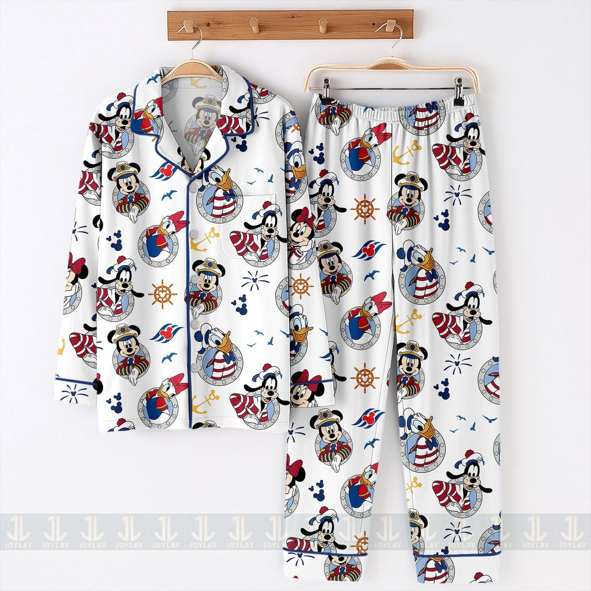 Satin Cruise Mouse Pajamas Set Short Long Styles