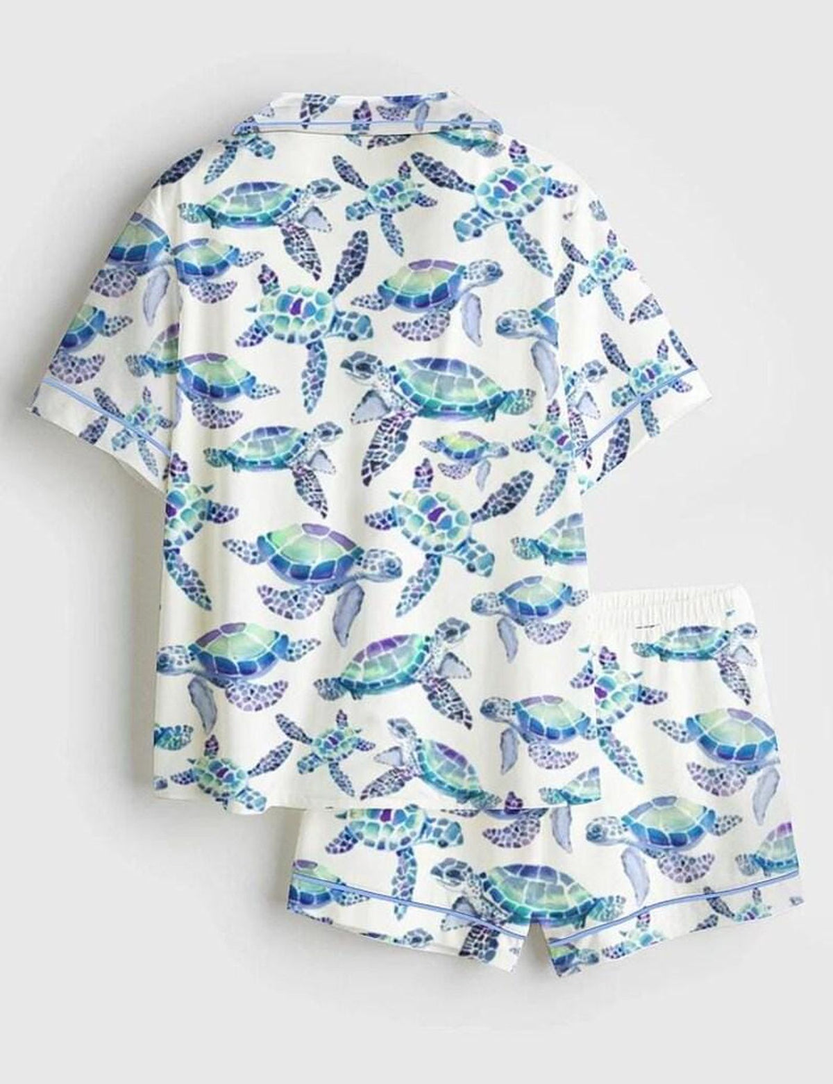 Sea Turtle Pajamas Women Set Coastal Beach Lover Sleepwear
