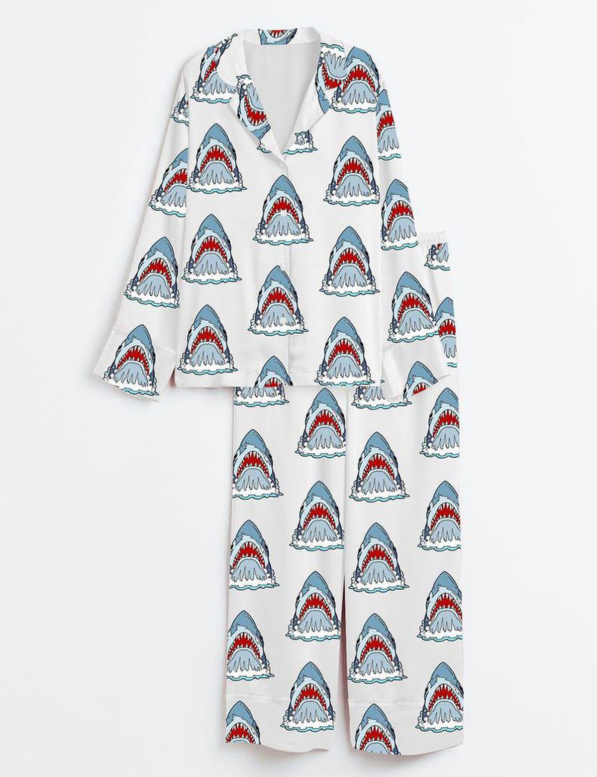 Shark Pajamas Women Set Cute Animal Summer Gift